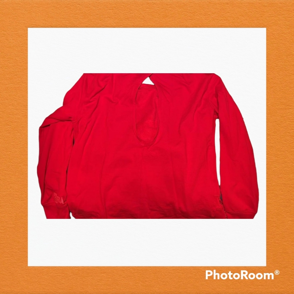 👚👚EUC Victoria's Secret Sport, L@@ks Great, Red Pullover Sweatshirt Size M👚👚